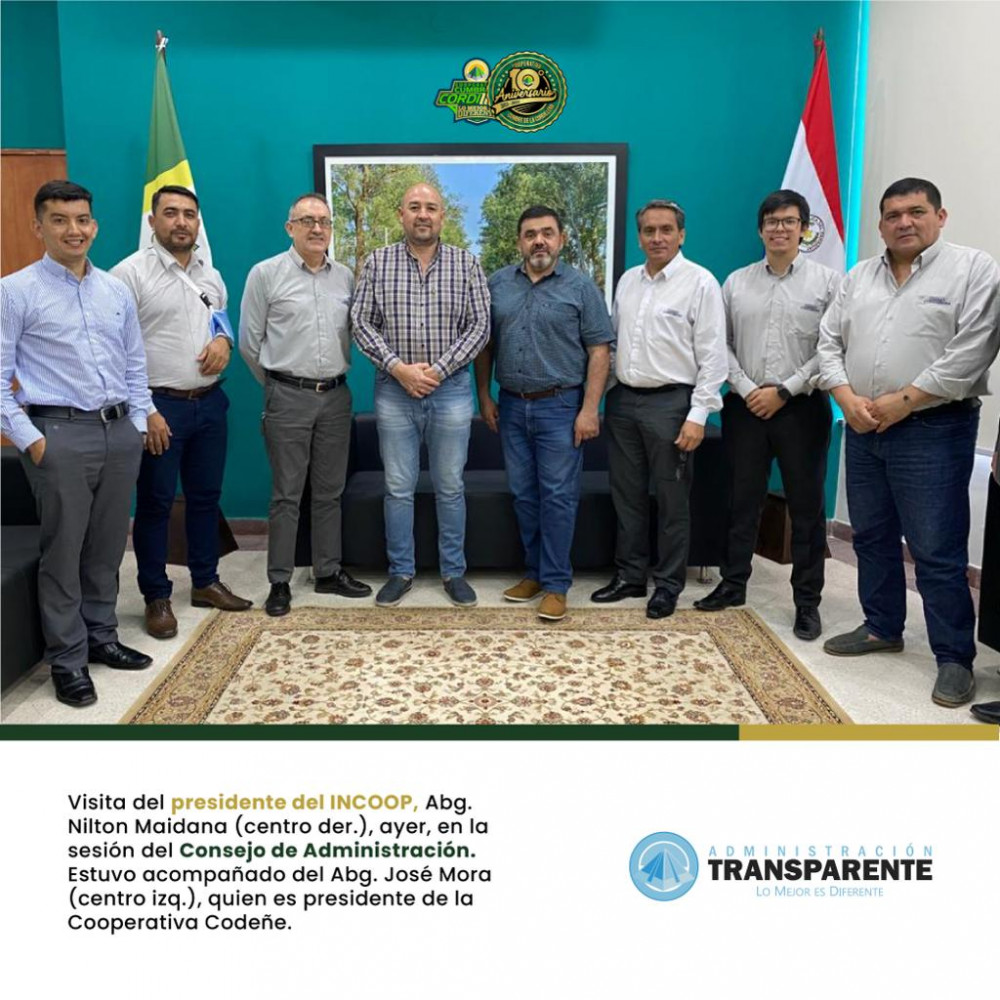 Visita del presidente del INCOOP